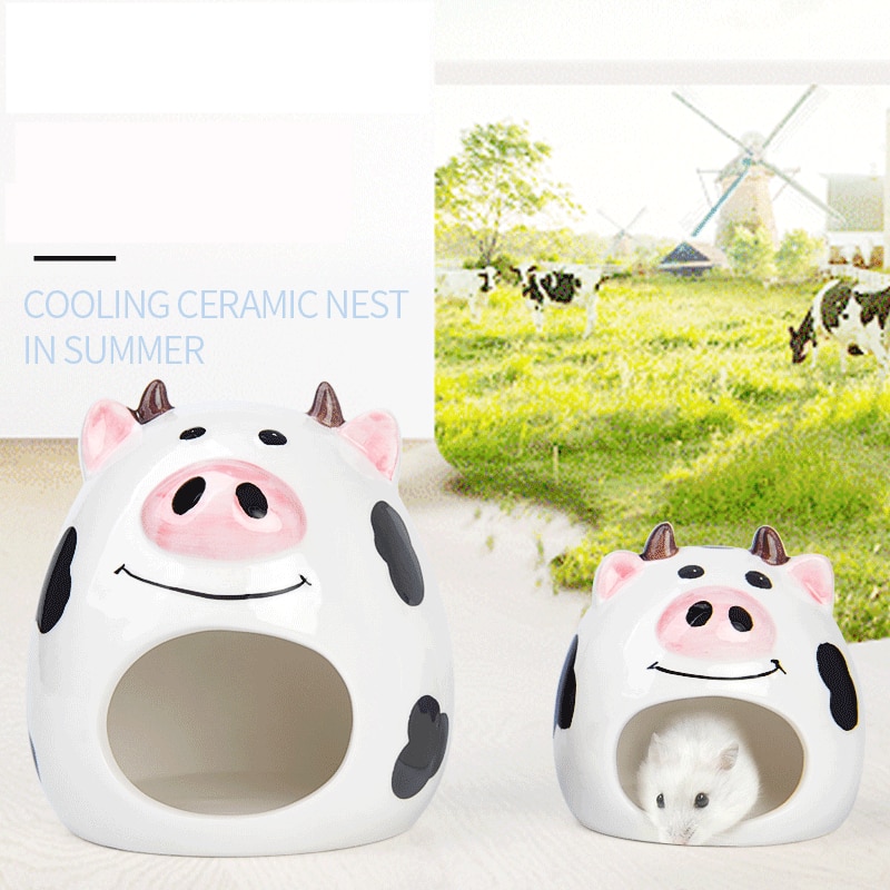 Nid de Hamster en céramique pour animal domestique, lit pour Rat, Cage pour toutes saisons, accessoires ménagers