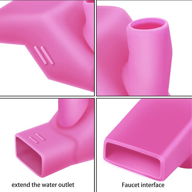 Extensor de grifo de silicona de alta elasticidad, extensión de grifo de agua, gárgaras, extensor de lavado de manos, accesorios de fregadero de cocina y baño