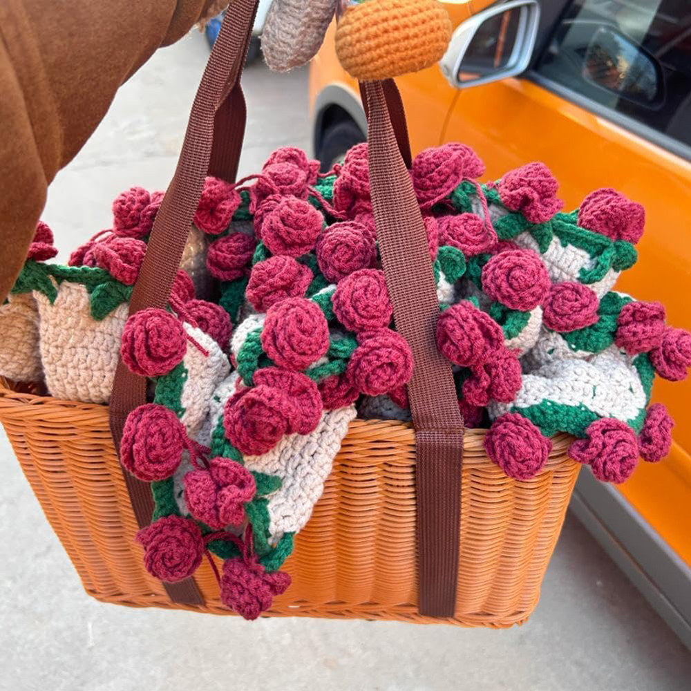1 Uds. Manta con ramo de flores terminadas, mantas de punto suaves y ligeras para cumpleaños, boda, decoración del hogar del Día de San Valentín