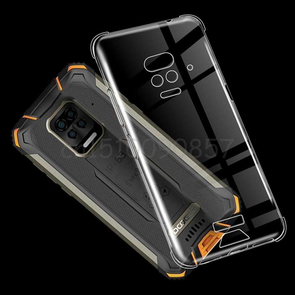 Funda de vidrio y silicona 3 en 1 para Doogee S59 Pro, Protector de pantalla de vidrio templado para Doogee S59 Pro