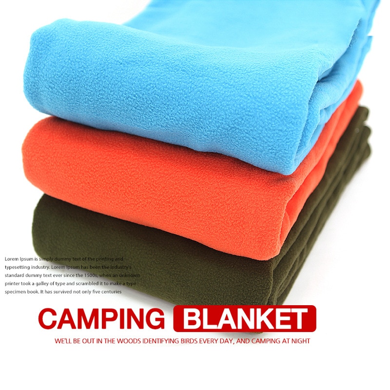 Tæppe udendørs forsyninger produkt camping tæppe sovepose quilt bærbar hold varm åndbar blød dobbeltsidet lynlås 210g