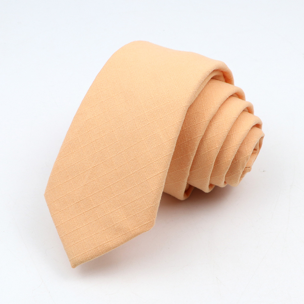 Ties for Men Cotton Linen Narrow Tie Skinny Cravat Neckties Men Party Skinny Tie Casual Neck Ties Neckwear Accessoried: 1