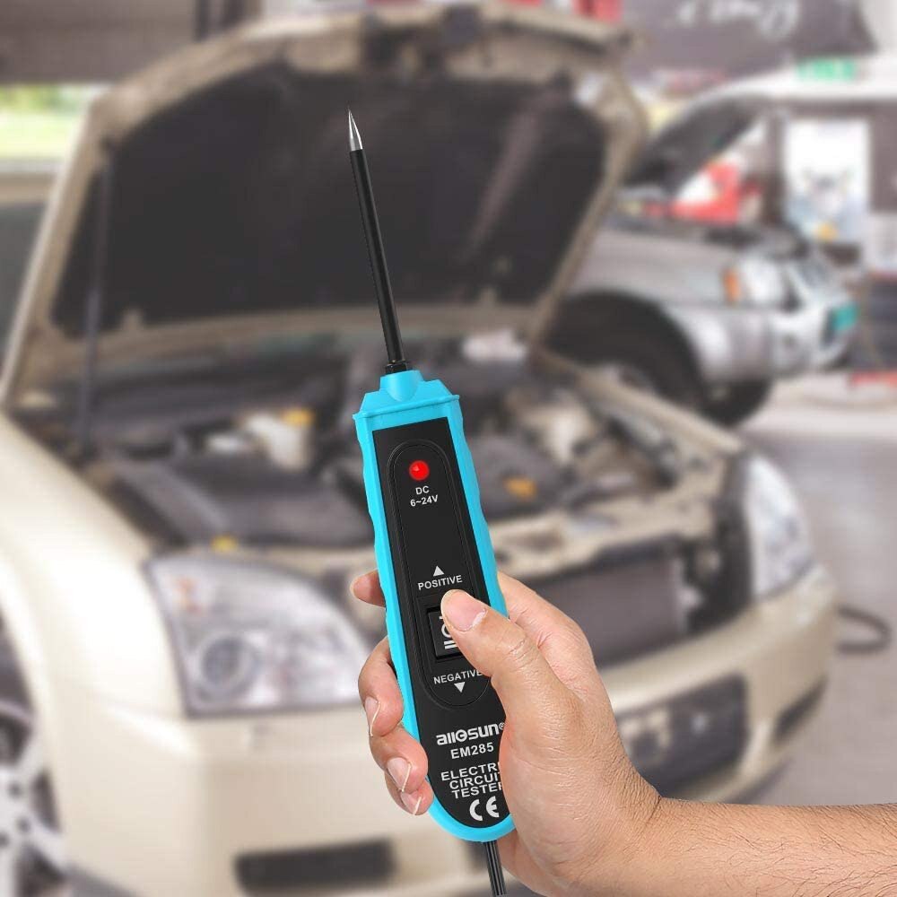EM285, probador de circuito eléctrico automotriz, herramienta de prueba de sistema eléctrico de coche, herramienta de detección de Circuito automático 6-24V DC