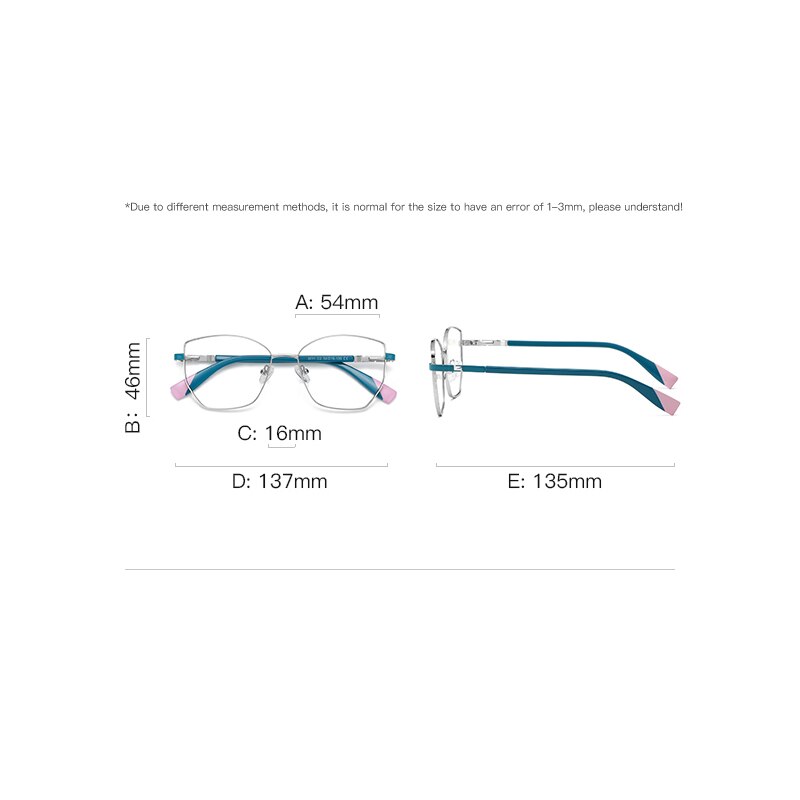 Gmei projekt niebieskie światło blokujące damskie ramki okularów z zawiasy sprężynowe damskie oprawki okularowe przeciw promieniowaniu