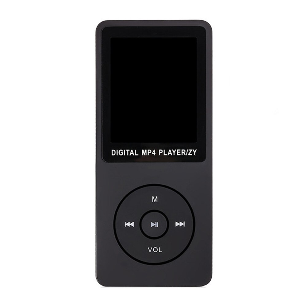 1.8inch Media HIFI Portable Movie MP3 Ultra-thin Digital Music Player Ebook With FM Radio: Black