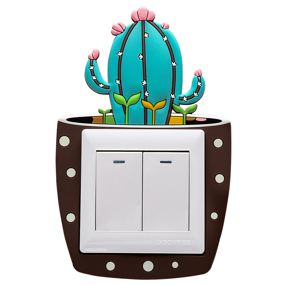 Cartoon 3D Luminous on-off Night Light Switch Outlet Wall Stickers for Kids Home Bedroom Living Room Decor House Decorations: 05