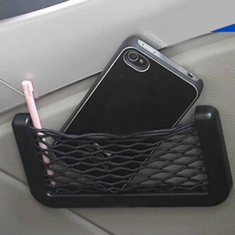 Car Seat Side Terug Opslag Elastische Netto Zak Draagtas Veelgebruikte Kleine Voorwerpen Telefoon Houder Pocket Organizer Accessoires