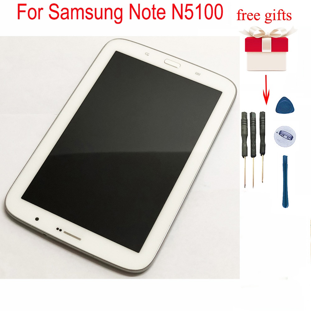Voor Samsung Note N5100 Lcd Touch Screen Digitizer Vergadering Met Frame Voor Samsung Galaxy GT-N5100 3G