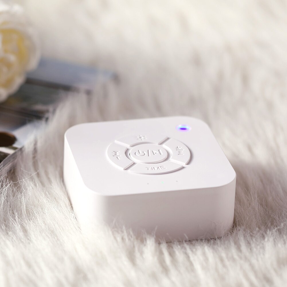 Home Relaxing Sounds Led Aid USB Charging Sleep Machine White Noise Breathing Light Adults Insomniac Music Mini Timer Baby