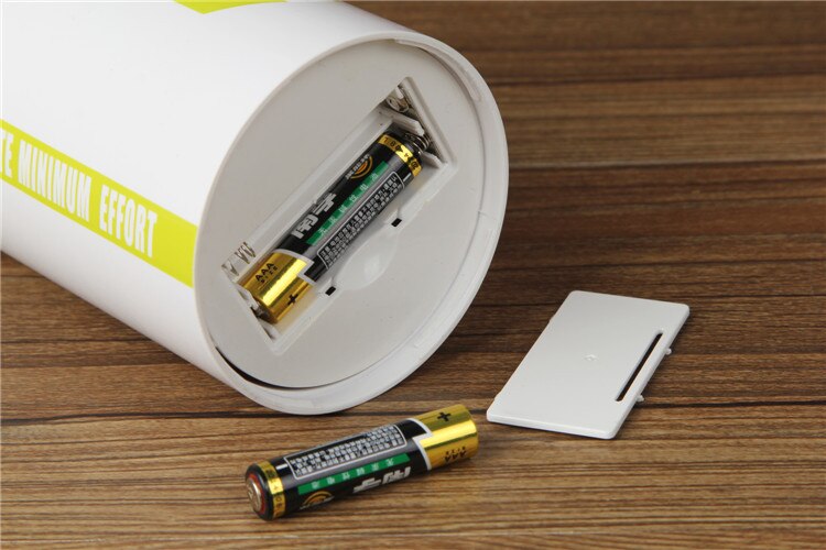 Tasse à remuer automatique à café | directe, forme de batterie créative, gobelets à lait, aimant remueur en acier inoxydable, électrique