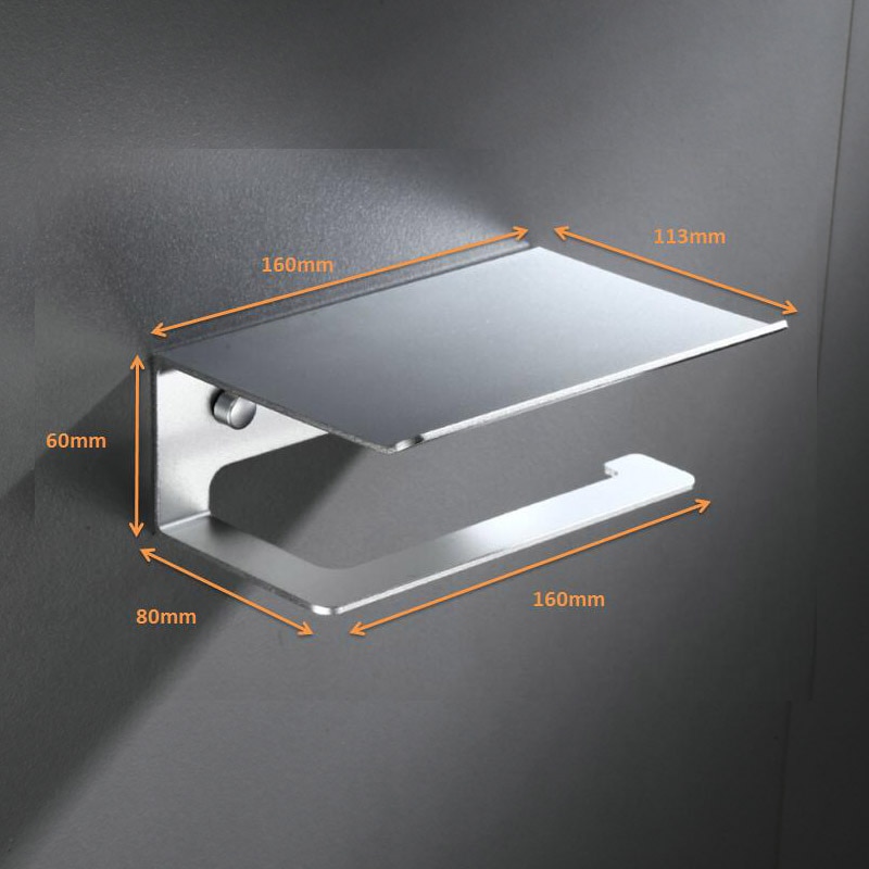 Toiletrolhouder Sanitair Papier Rolhouder Papieren Handdoek Houder Mobiele Telefoon Badkamer multifunctionele Planken