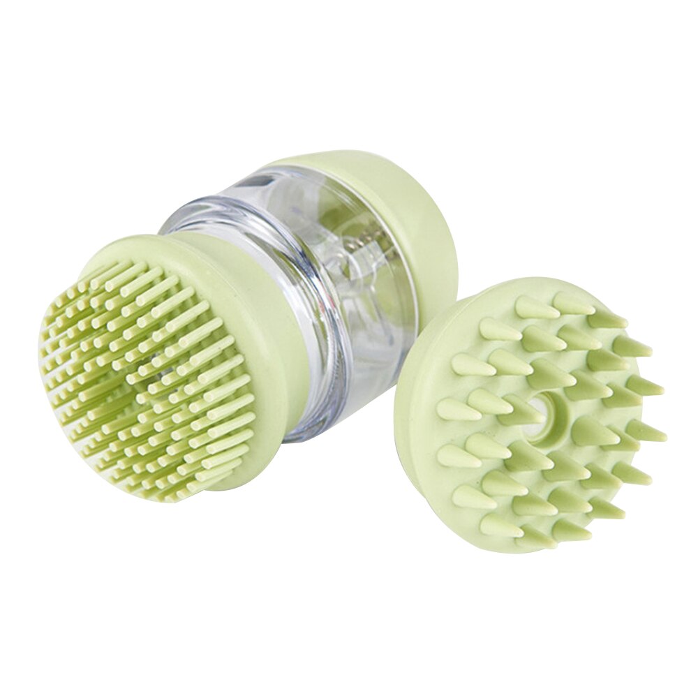Hond Bad Borstel Kam Pet Spa Massage Borstel Zachte Silicone Honden Katten Douche Haar Grooming Kam Hond Schoonmaken Tool dierbenodigdheden: green