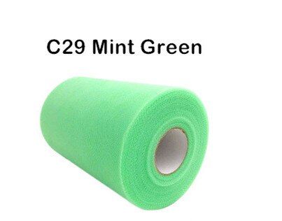 Tissu Tutu bobine de Tulle coloré 6 pouces x 100 Yards, jupe Tutu, nœud pour fête de mariage, artisanat