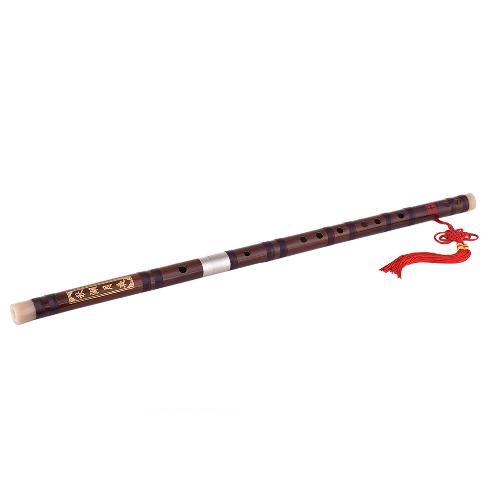 Pluggable Bitter Bamboo Flute Dizi Handmade Chinese Woodwind Instrument Key of C Study Level Performance