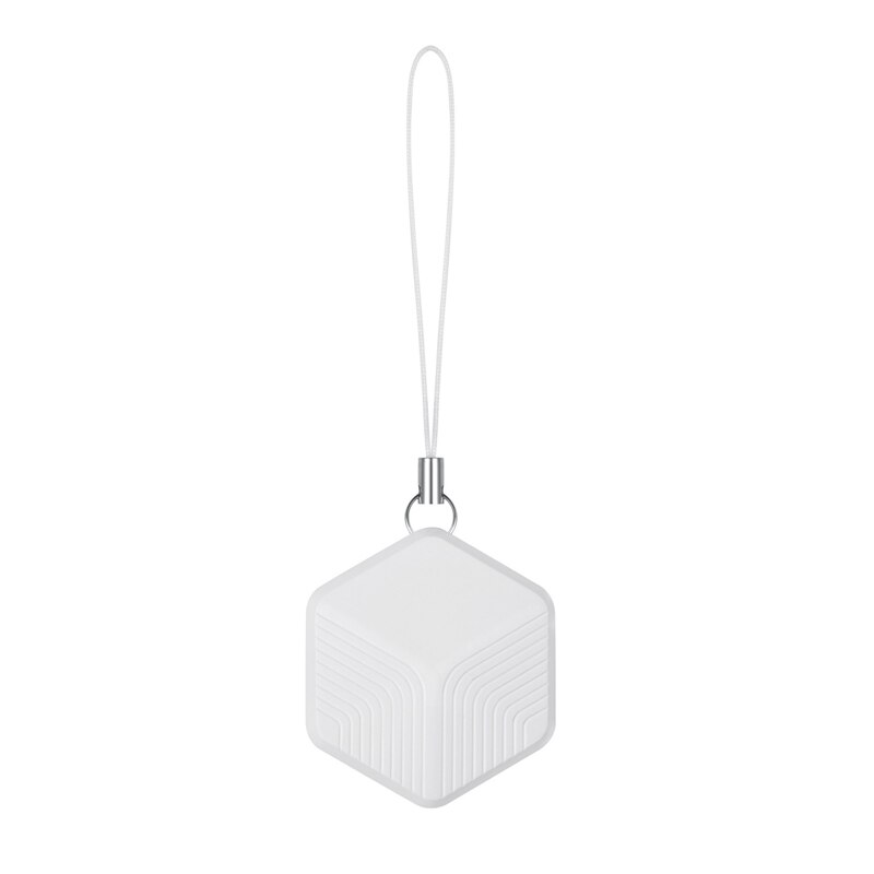 Buscador de llaves, obturador remoto para cámara Bluetooth Smartphone, buscador antipérdida bidireccional para encontrar mascotas, carteras y llaves: White