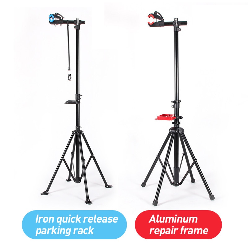Adjustable Bicycle Repair Stand Foldable Telescopic Vertical Bike Rack Bicycle Repair Tools Quick Release Rack