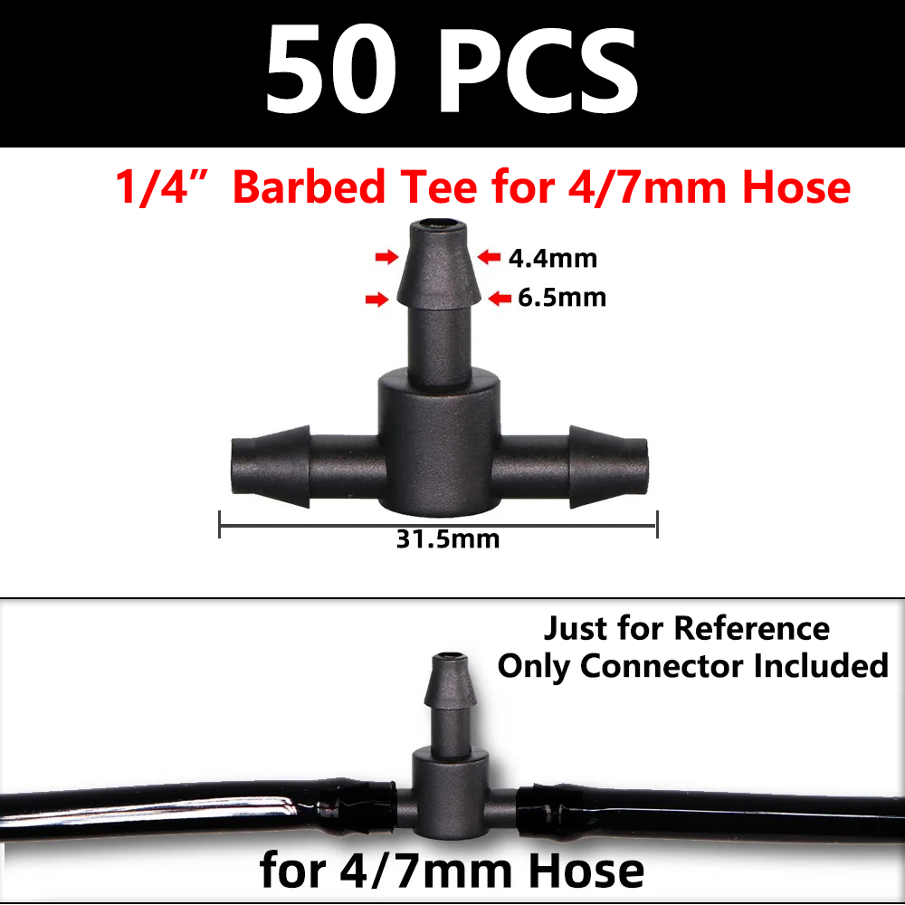 Zonon 100 Pieces Barbed Connectors Drip Irrigation | India - View #10