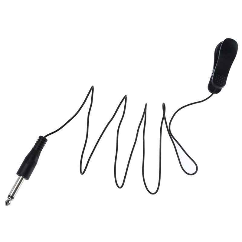 Universal General Guitar Acoustic Clip On Pickup Piezo Contact Microphone Black