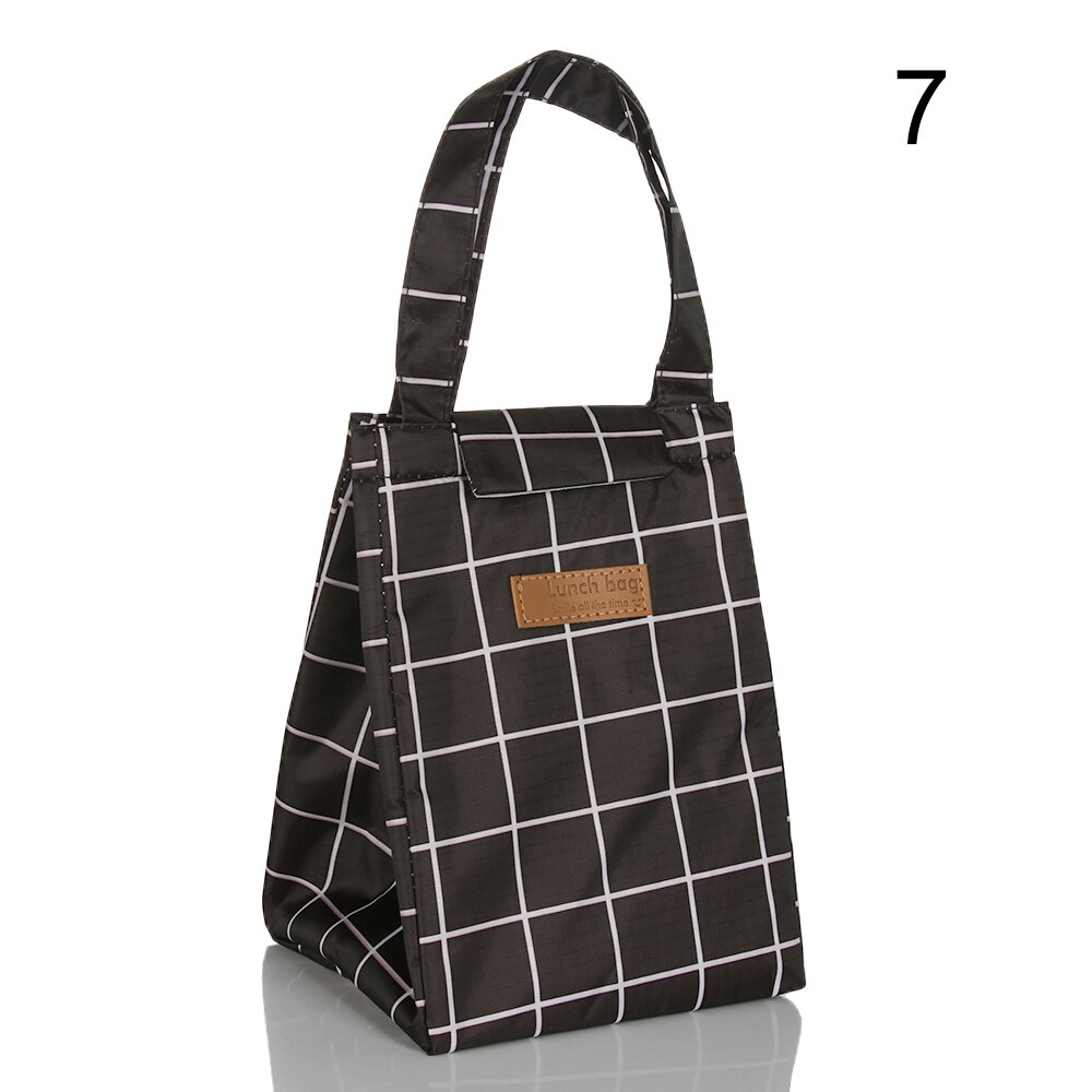Bolsa de almuerzo impermeable para comida, bolsa térmica aislante de para desayuno, de mano, portátil, para Picnic, , 1 ud.: 7