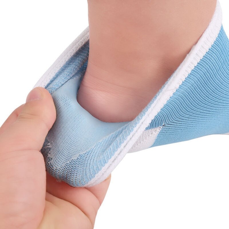 Nouveaux hommes femmes sport cheville anfissuré chaussettes talon douleur coussin Silicone Gel chaussette talon casquette chaussette hydratant cheville chaussette