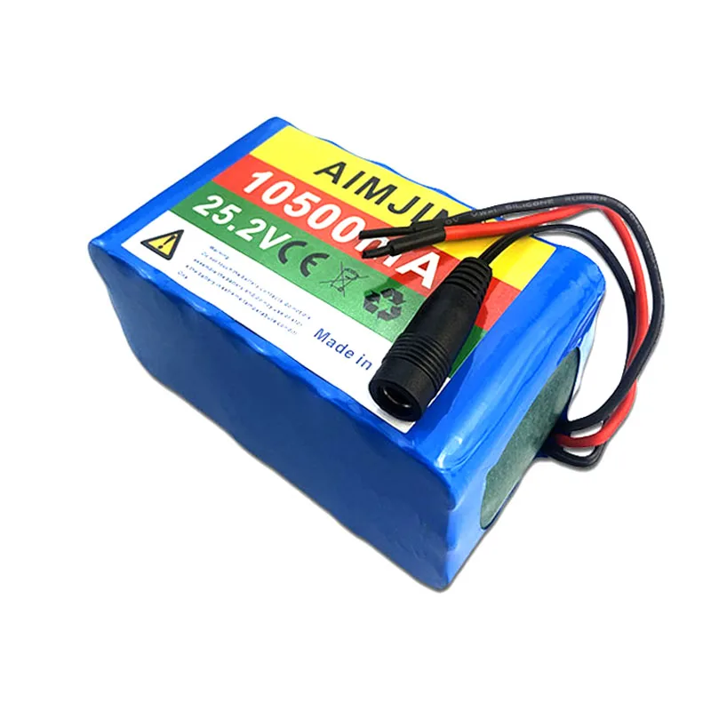 100% 24V 10Ah 6S3P 18650 Batterij Lithiumbatterij 25.2v 10000mAh Elektrische/Li-ion Batterij + Oplader