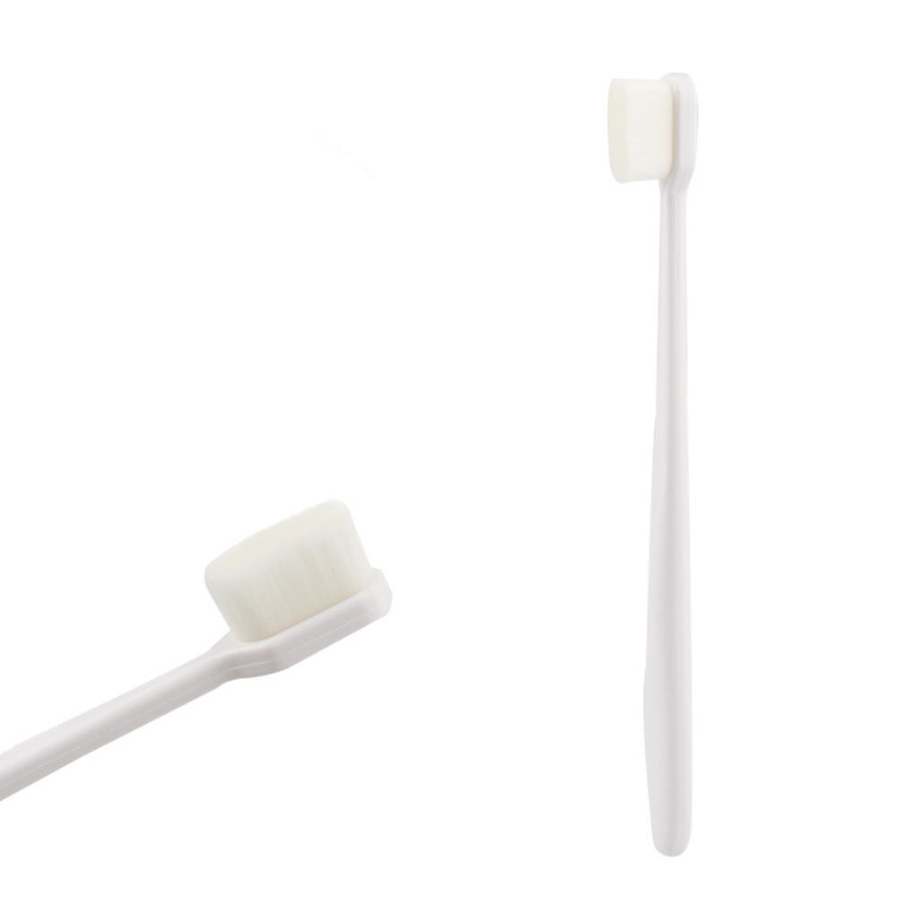 1PC Ultra-thin Super Soft Toothbrush Portable Eco-friendly Travel Outdoor Use Teeth Care Brush Oral Cleaning Oral Care Tools: white 2