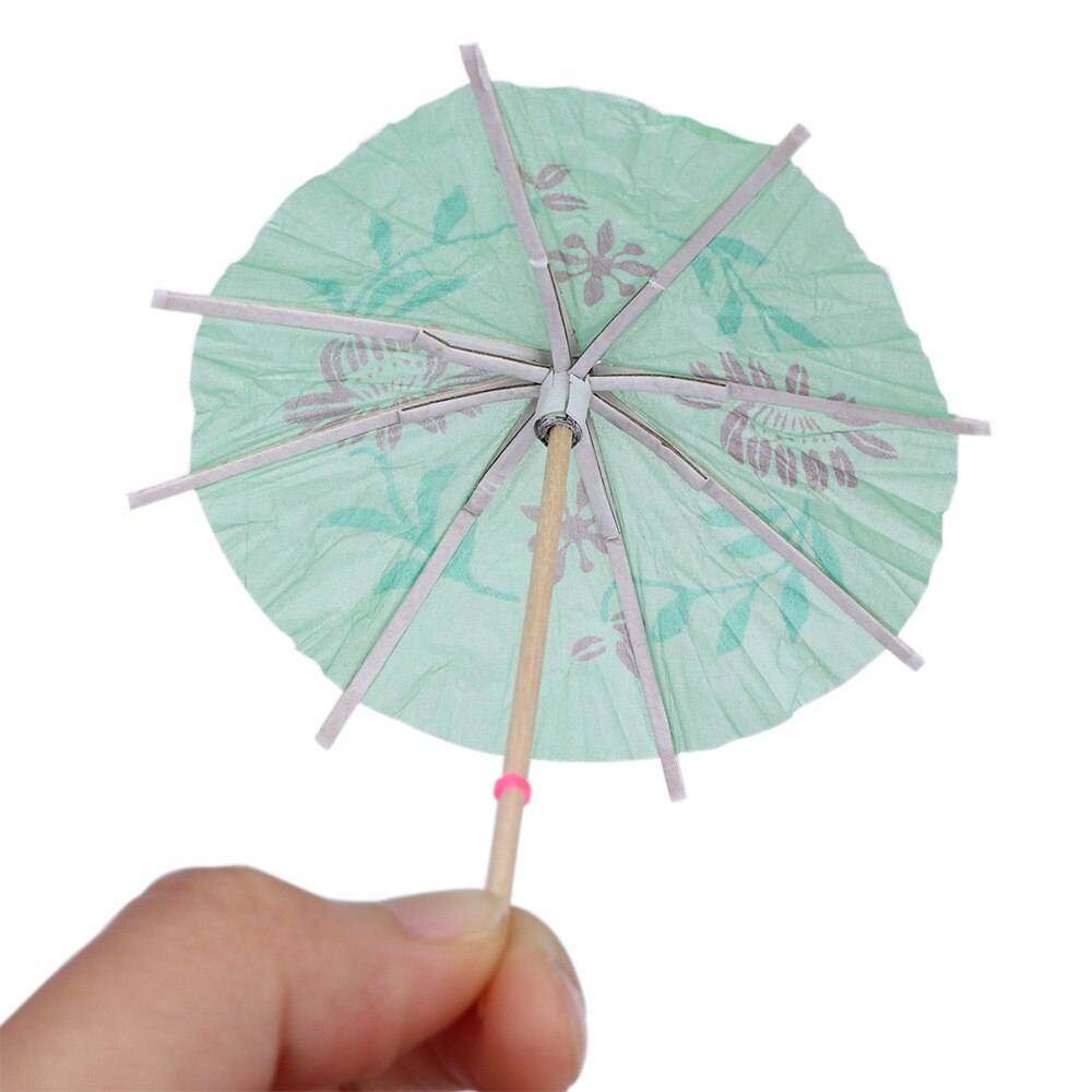 Parasol en papier pour décoration de Cocktail, parapluie, décor de boisson glacée d&#39;été, 50pcs