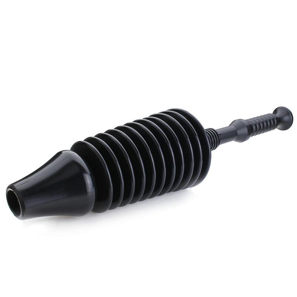 Heavy Toilet Plunger Toilet Suction Flexible Powerful Toilet Suction Sewer Pipe Dredger Rubber Head Plastic Handle Detachable