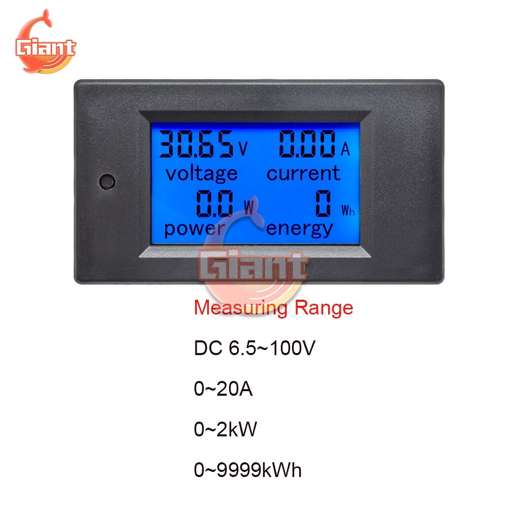 20A 50A 100A 80-260V 6.5-100V LCD Power Supply Panel Digital Voltmeter Ammeter Power Meter kWh Watt Energy Multimeter 50A Shunt: Type 3