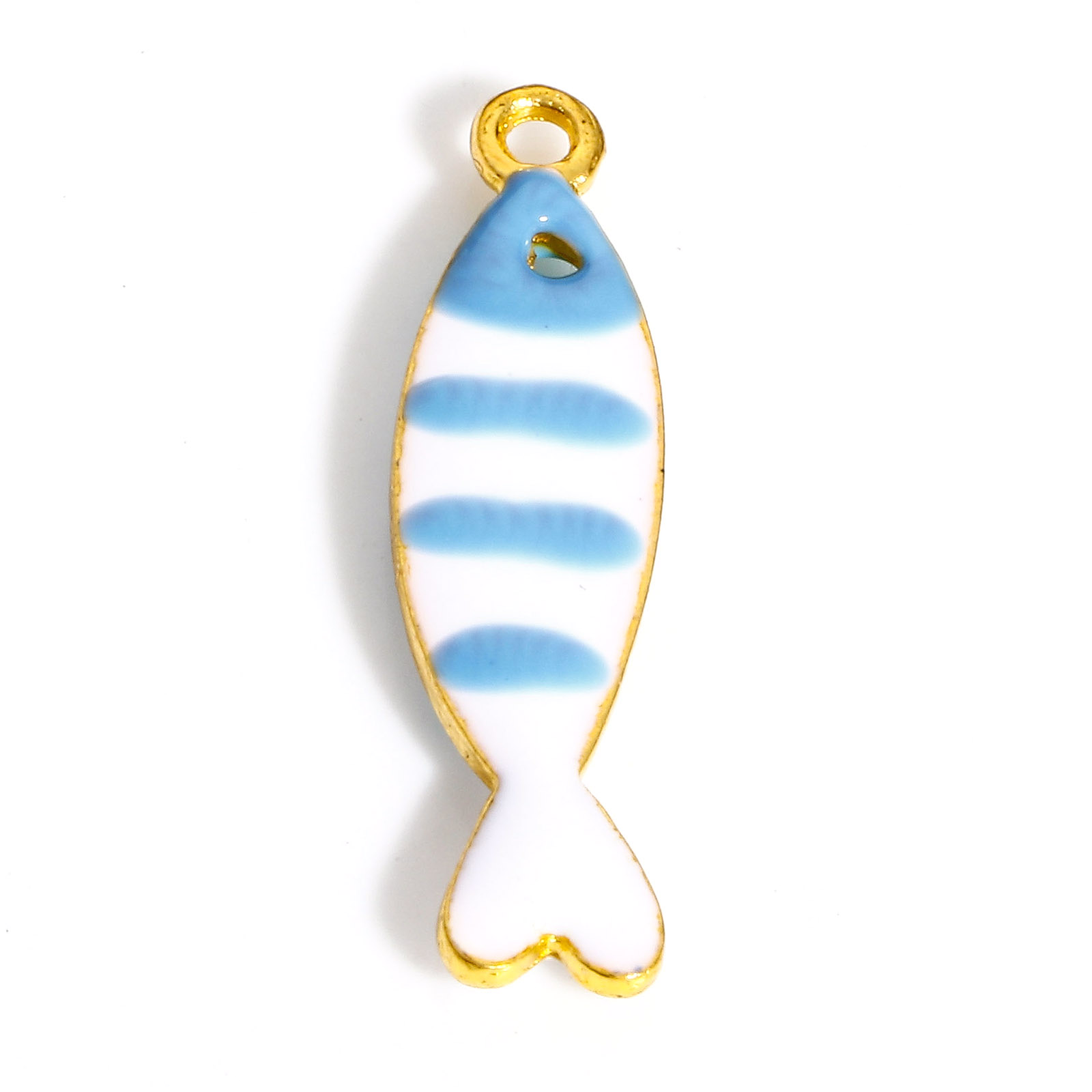 Dijes de pez de aleación de doble cara esmaltados, lentejuelas, peces, colgantes para pendientes Diy, collar, hallazgos para hacer joyas, 26x7mm, 5 piezas: orange