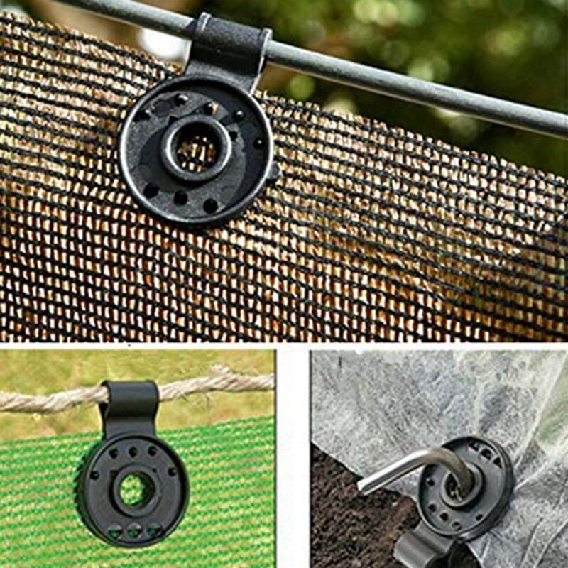 100Pcs Greenhouse Film Clip Shade Sails Privacy Sn Fence Instant Grommet Canvas Tarp Hang