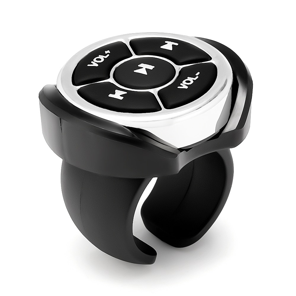 Volante inalámbrico con Bluetooth, control remoto para coche, motocicleta, bicicleta, MP3, para IOS, Android, tableta