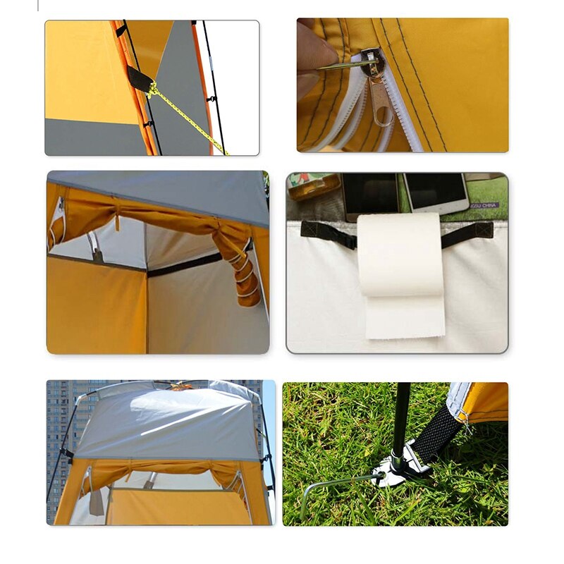 Tente de douche extérieure Portable salle de bain tente de Camping abri plage intimité tente pour Camping en plein air vélo randonnée