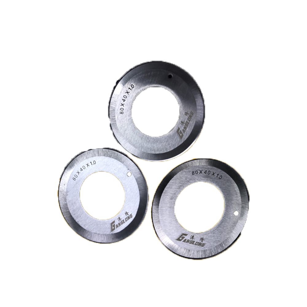 5Stck Schneiden maschine runde klinge schneiden maschine runde messer doppelseitige 80*40*1,0 leder schneiden rohr klinge