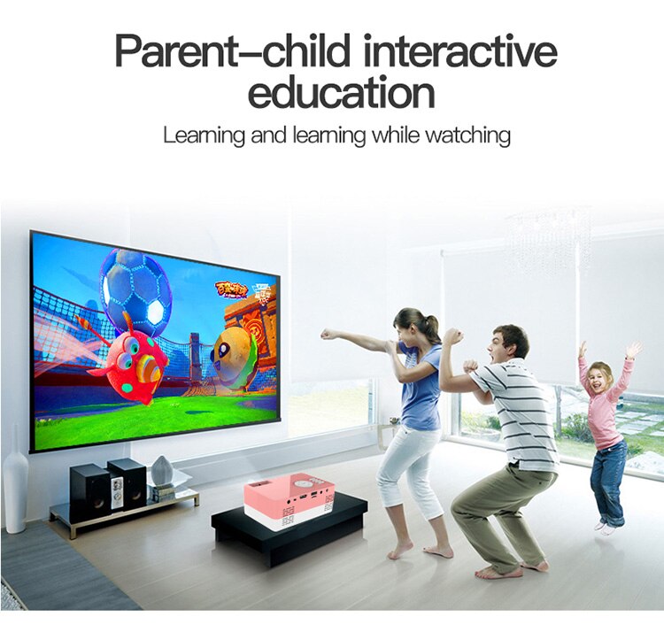 J15/S261 LED Mini Projector 320x240 Pixels Supports 1080P HDMI USB Audio Portable Projector Home Media Video player