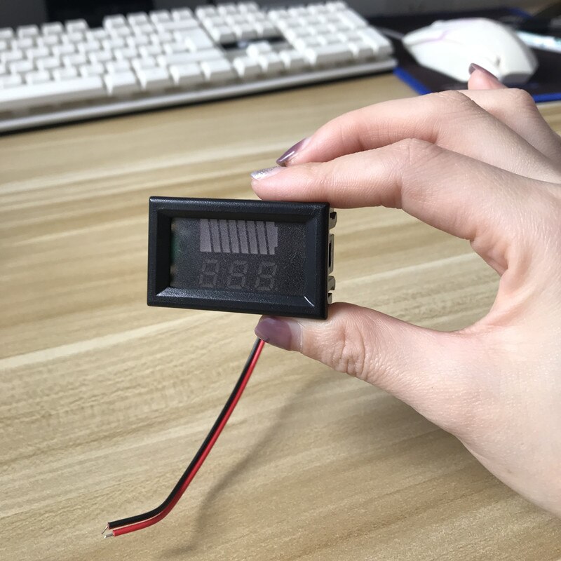 12V 24V 48V 60V Auto Lood-zuur Batterij Niveau Indicator Batterij Tester Lithium Batterij Capaciteit meter Led Digitale Voltmeter