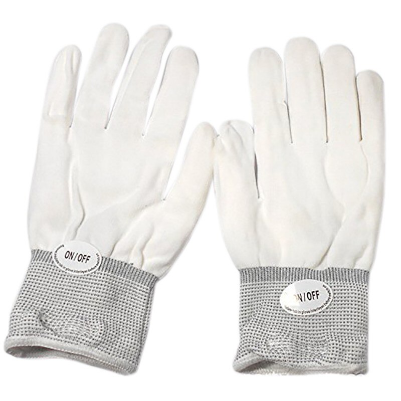 Dance Stage LED Light Flashing Gloves Flashing Finger Glow Mittens Xmas Dance Rave Party Fun Cycling Gloves Halloween