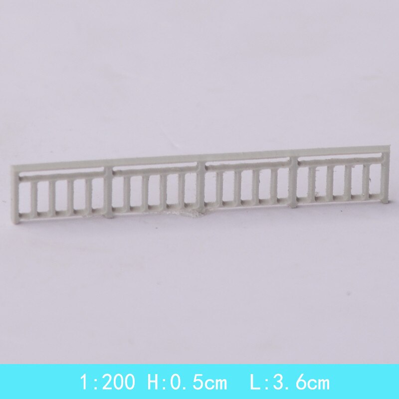 10pcs/lot Architecture Scale Model Mini DIY Building Outdoor Garden ABS Plastic Material Modern Style Garden Fence: 10pcs 200scale