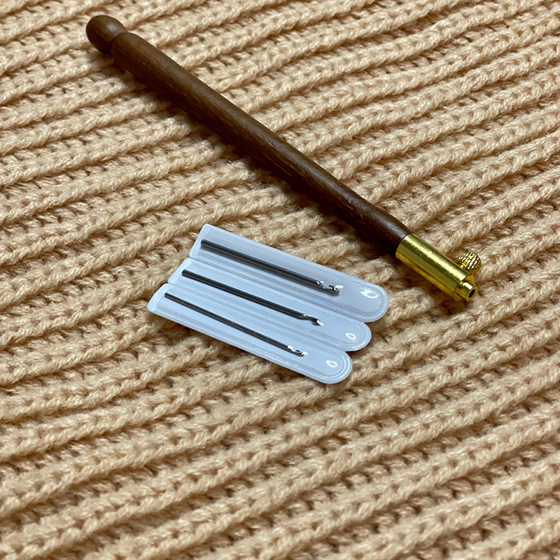 1impostato ricamo francese uncinetto fai da te punto croce a mano tutto'uncinetto 3 aghi per cucire a mano a maglia manico in legno tutto'uncinetto