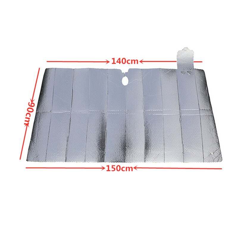 Car Sun Visor Aluminized Film Car Foldable Sunscreen Car Heat Insulation Sun Visor Car Accessories: for large MPV