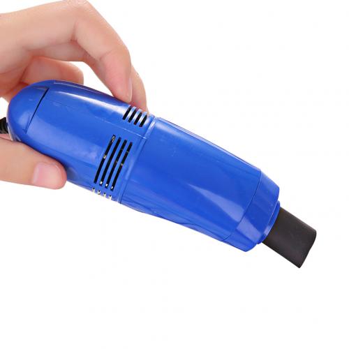 1pc USB Keyboard Cleaner PC Laptop cleaner Computer Vacuum Cleaning Kit Tool Remove Dust Brush Home Office desk: Blue