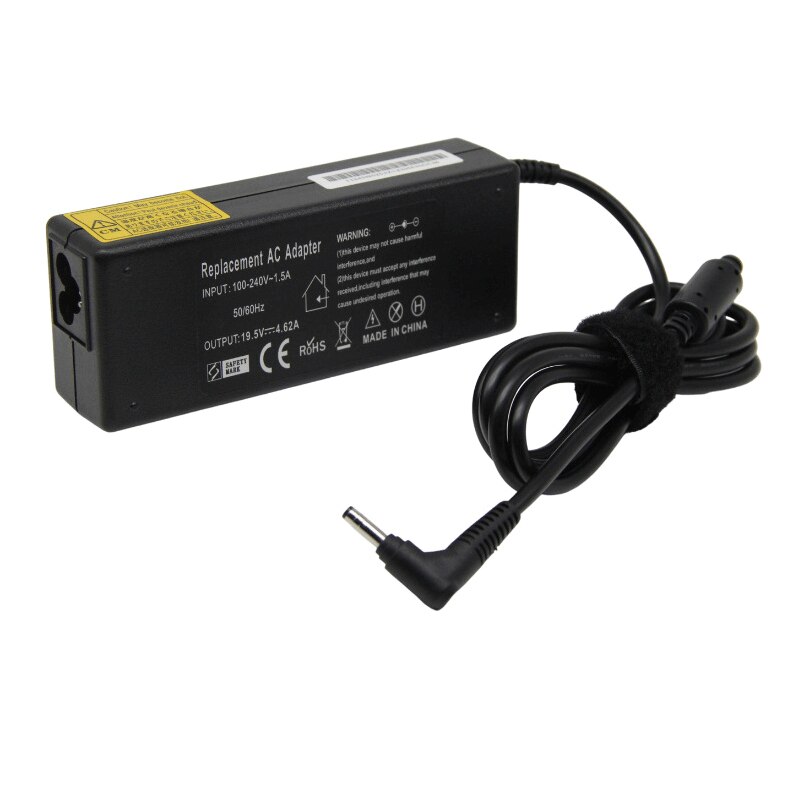 19.5V 4.62A 90W Ac Notebook Laptop Power Adapter Voor Dell Inspiron 4.0*1.7 Ronde Poort Oplader Computer + 1.2M Eu Plug Netsnoer