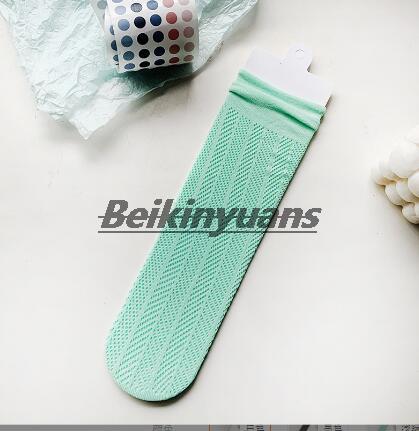 Zomer Dunne Kinderen Sok Hollow Out Mesh Sokken Kinderen Snoep Kleur Crus Anti-Muggen Sokken Van De Meisjes calcetines: style 2