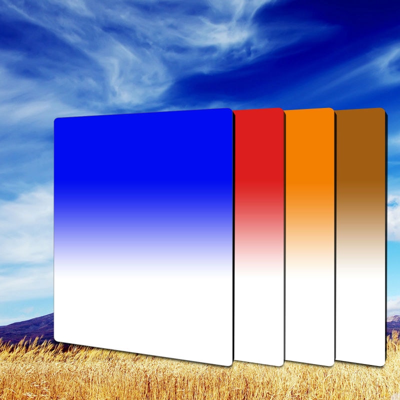 Zomei-Kit de filtro cuadrado para Cokin Z-Pro Cokin Z Lee, set de Té Azul, naranja y rojo de 100x150mm
