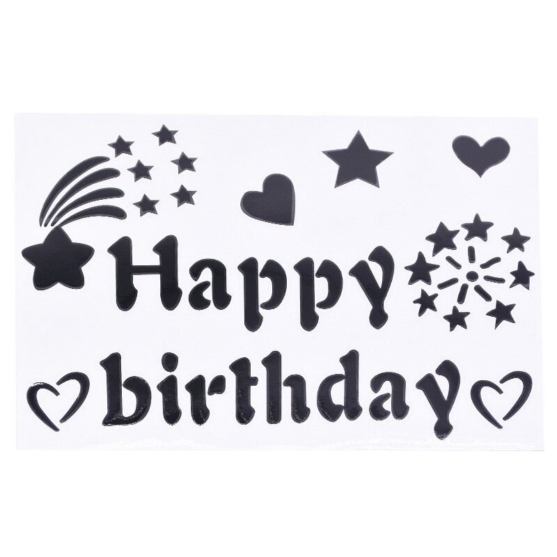 1sheet Happy Birthday Stickers Scrapbooking Birthday Balloon Stickers Kids Adult Birthday Party Decorations Accessories: B20