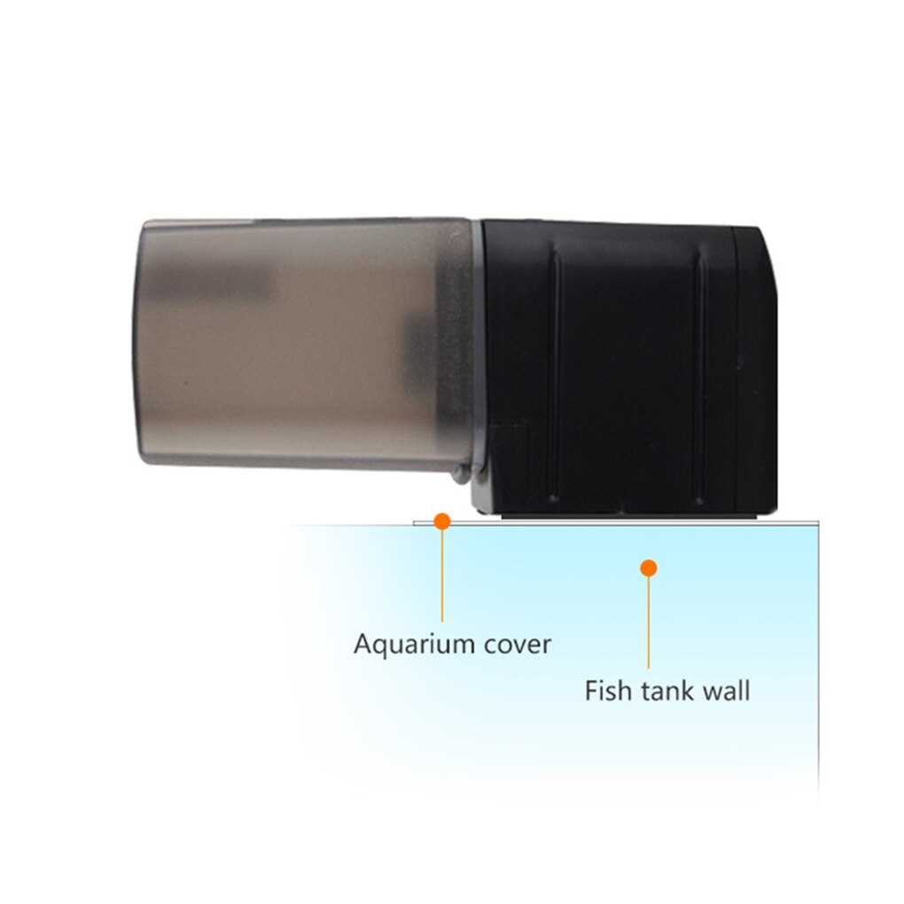 Mini automatisk fisk feeder akvariefisk mad automatisk timer fodring dispenser justerbar output auto feeder