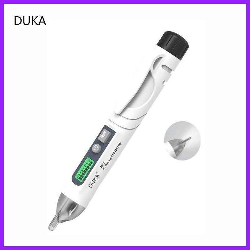Xiaomi Duka Non-Contact Voltage Detector Indicator Smart Test Pencil Live/phase Wire Breakpoint NCV Continuity Tester: Default Title
