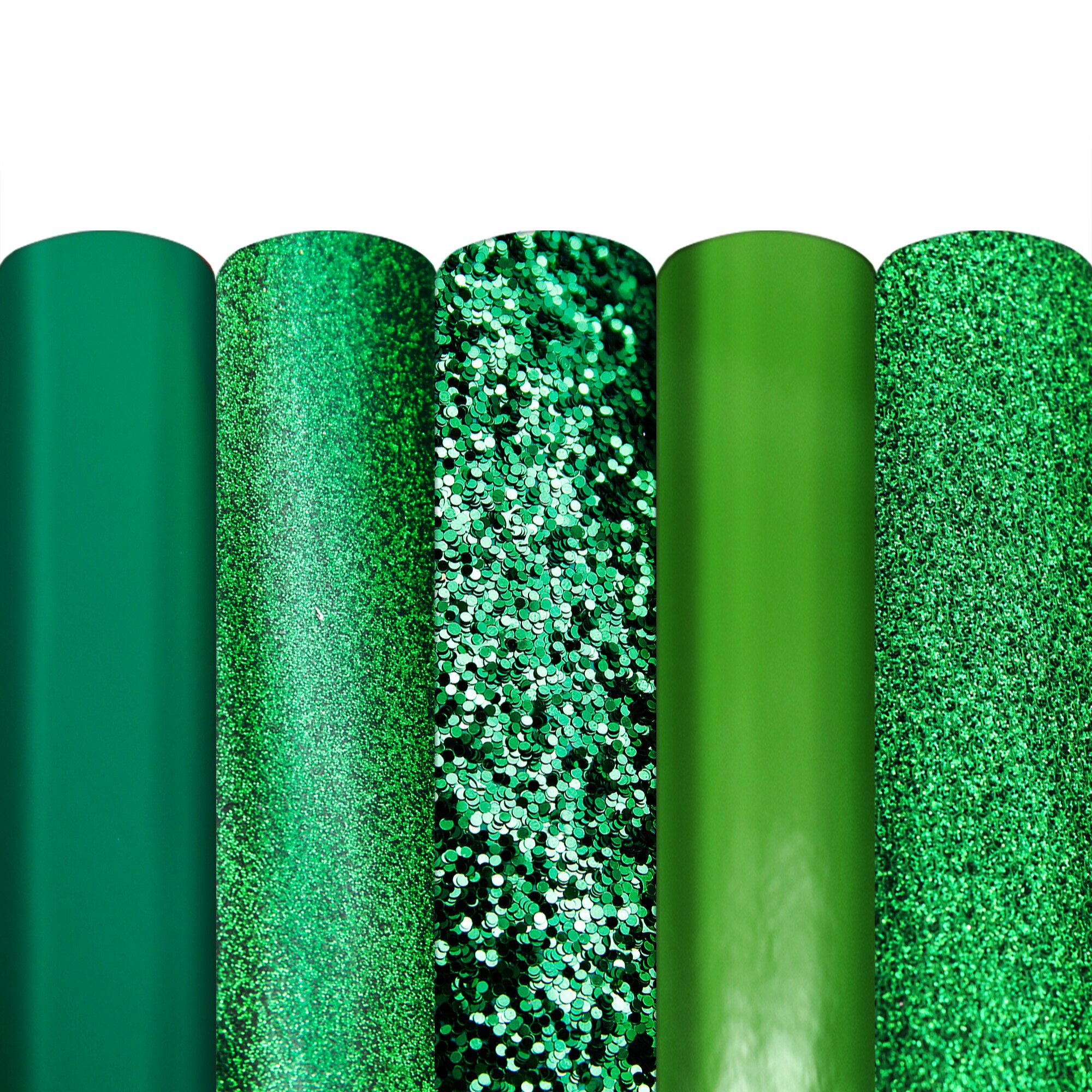 Green Series Faux Leather Glitter Cross Grain PVC Synthetic Leather A4 size DIY Earrings Bow Bags Material Vinyl Fabric,1Yc15812