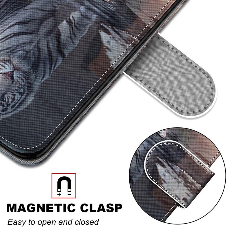 on For Samsung Galaxy A41 Case Fundas Leather Flip Case sFor Coque Samsung A41 A 41 A415F Cover Luxury Wallet Phone Cases Etui