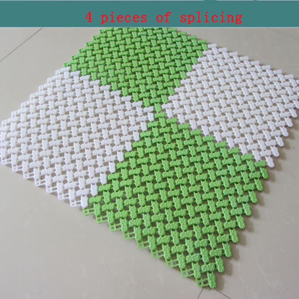 1pc diy tæppe slikfarver plast bademåtter let badeværelse massage tæppe brusebad skridsikker måtter l *5